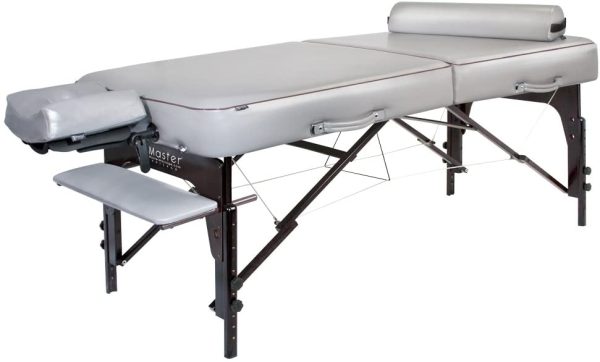 Massage Table Package with 3-Inch Memory Foam, Dove Gray