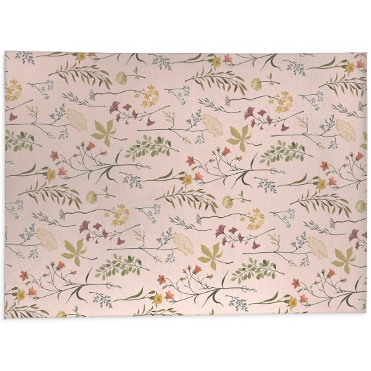 Fall Botanical Floral Kitchen Mat, Decorative Anti Fatigue Non Slip Floor Rug for Kitchen and Home Decor