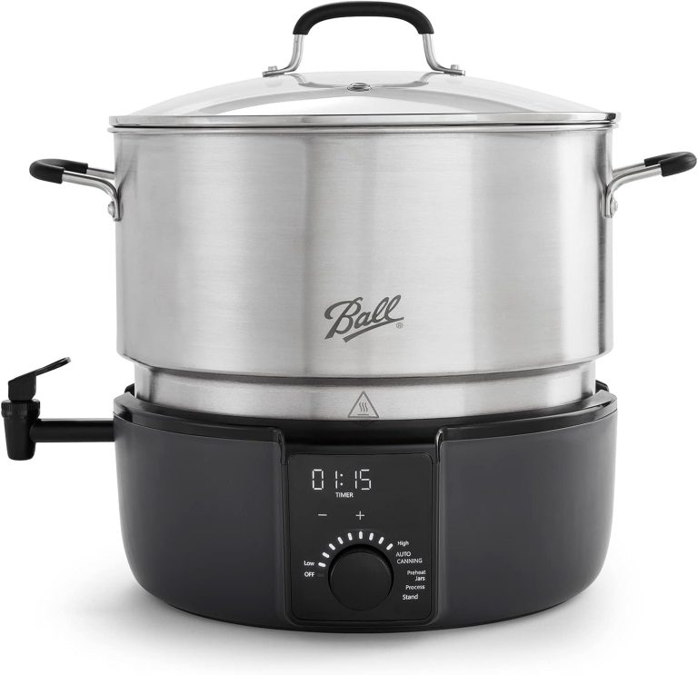 Electric Water Bath Canner, Automatic Home Canning Appliance for Jars, Fruits, Vegetables and Preserves