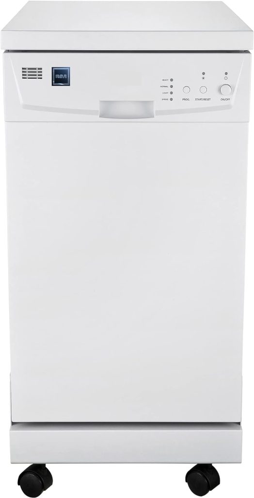 18 Inch Portable Dishwasher - 8 Place Settings Countertop/Compact Dish Washer White