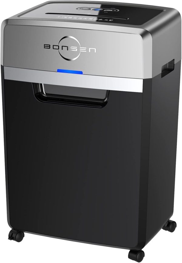24-Sheet Cross-Cut Paper Shredder, 40-Min Continuous Run Time, 9-Gallon Basket, P-4 Security