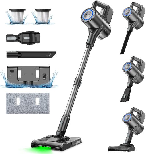 Cordless 2-in-1 Vacuum Cleaner and Mop Combo