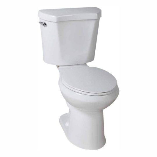 2-Piece 1.28 GPF High-Efficiency Single-Flush Elongated Toilet, White