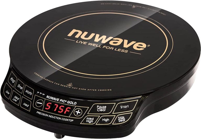 Precision Induction Cooktop, Portable Electric Countertop Burner with Large 8-Inch Heating Coil, Powerful Adjustable Heat Control