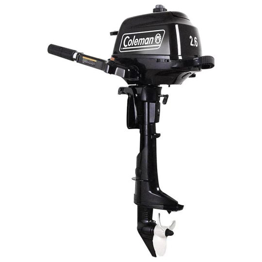 2.6 hp Outboard Motor with Short Shaft, Black