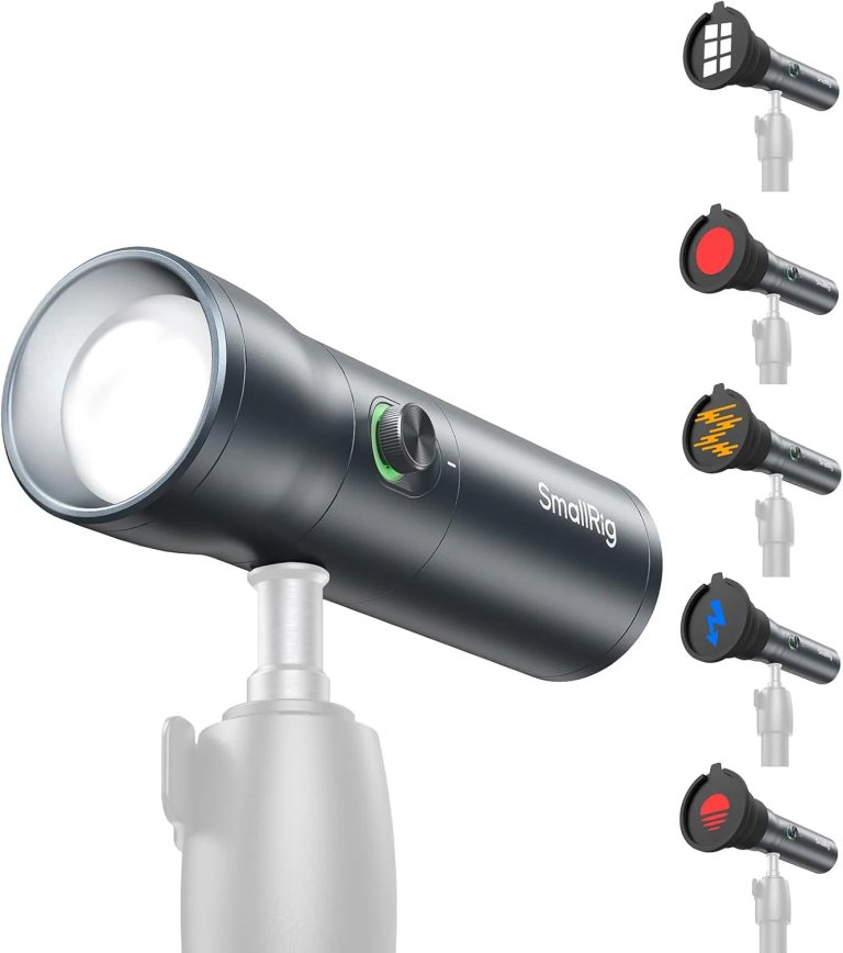 RGB LED Photography Flashlight, 4 Color Portable Fill Light for Photography, Video and Content Creation