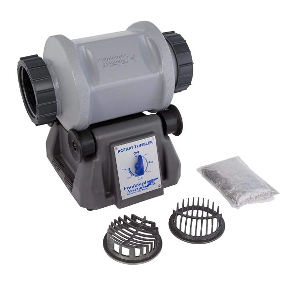 7L Rotary Tumbler with Media Separator for Brass Cleaning