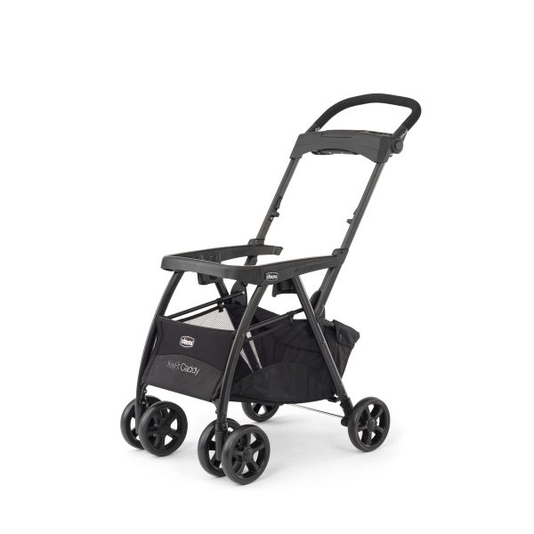 Lightweight Infant Car Seat Caddy Frame Stroller, Portable Baby Carrier Stroller Frame with Easy Fold Design