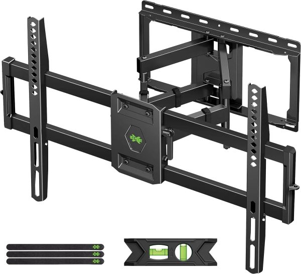 Full Motion TV Wall Mount for Most 42-86 Inch Flat Screen TVs, Adjustable Swivel and Tilt Bracket