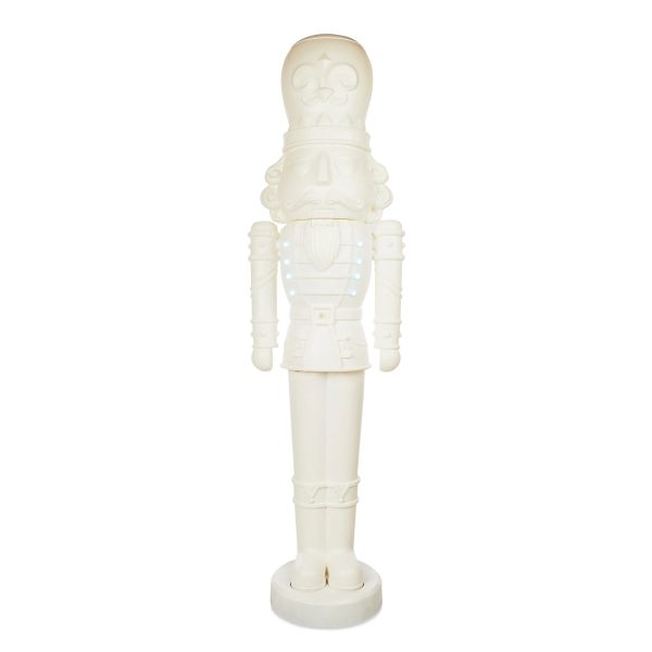 75-Inch Animated White Nutcracker Blow Mold